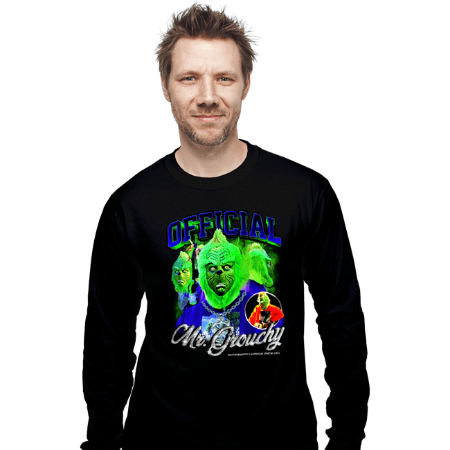 Shirts Long Sleeve Shirts, Unisex / Small / Black Mr Grouchy x CoDdesigns Bootleg Hip Hop tee