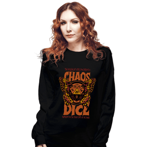 Daily_Deal_Shirts Long Sleeve Shirts, Unisex / Small / Black Chaos Dice