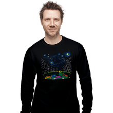 Load image into Gallery viewer, Daily_Deal_Shirts Long Sleeve Shirts, Unisex / Small / Black Starry City Night
