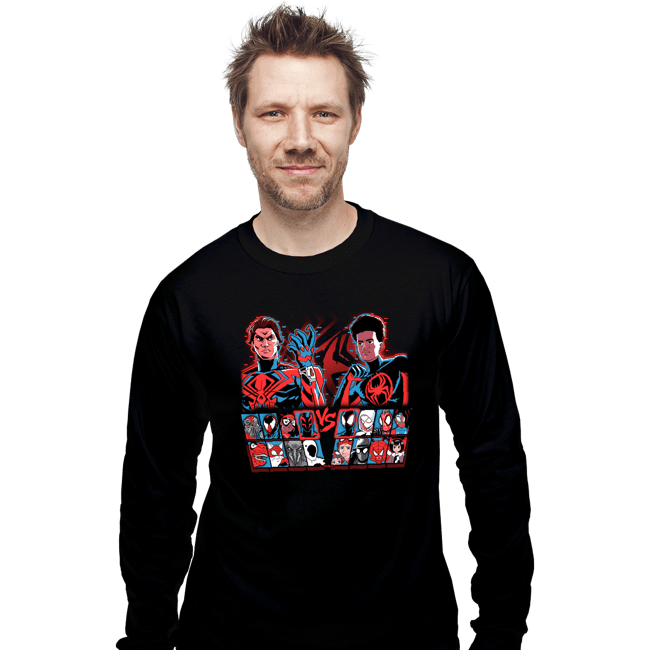 Daily_Deal_Shirts Long Sleeve Shirts, Unisex / Small / Black Spider Fighter