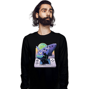 Secret_Shirts Long Sleeve Shirts, Unisex / Small / Black 3D Ocarina
