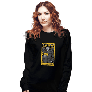 Shirts Long Sleeve Shirts, Unisex / Small / Black Tarot The Hierophant