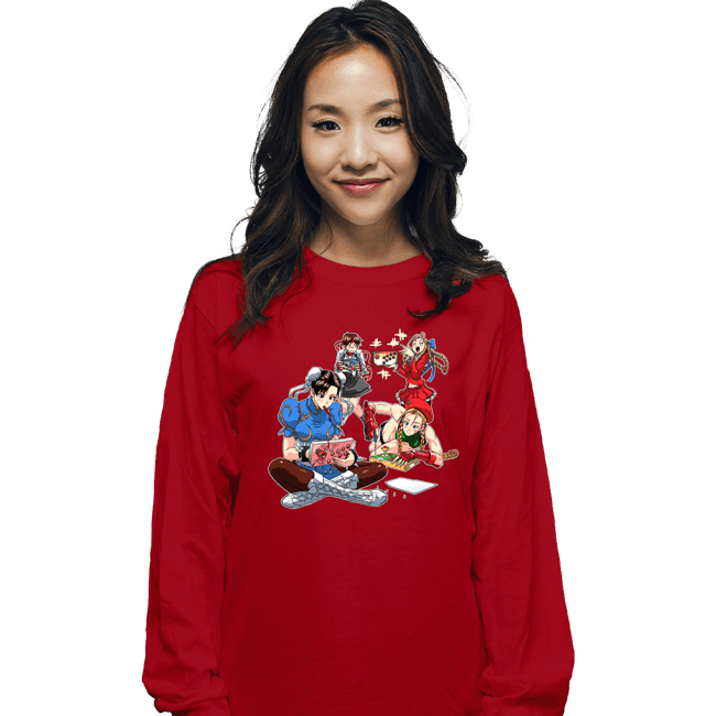 Daily_Deal_Shirts Long Sleeve Shirts, Unisex / Small / Red Showoff