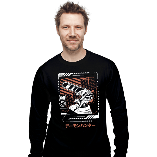 Shirts Long Sleeve Shirts, Unisex / Small / Black Denji Japanese Style