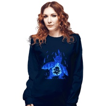 Load image into Gallery viewer, Shirts Long Sleeve Shirts, Unisex / Small / Navy The Water Emperor Within
