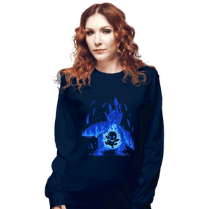 Shirts Long Sleeve Shirts, Unisex / Small / Navy The Water Emperor Within