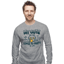 Load image into Gallery viewer, Daily_Deal_Shirts Long Sleeve Shirts, Unisex / Small / Sports Grey Outie Loves To Party
