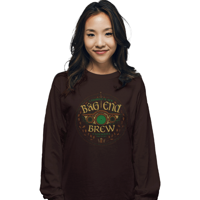 Shirts Long Sleeve Shirts, Unisex / Small / Dark Chocolate Bag End Brew