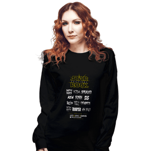 Shirts Long Sleeve Shirts, Unisex / Small / Black Star Rock