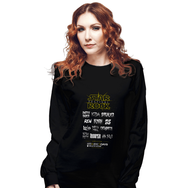 Shirts Long Sleeve Shirts, Unisex / Small / Black Star Rock