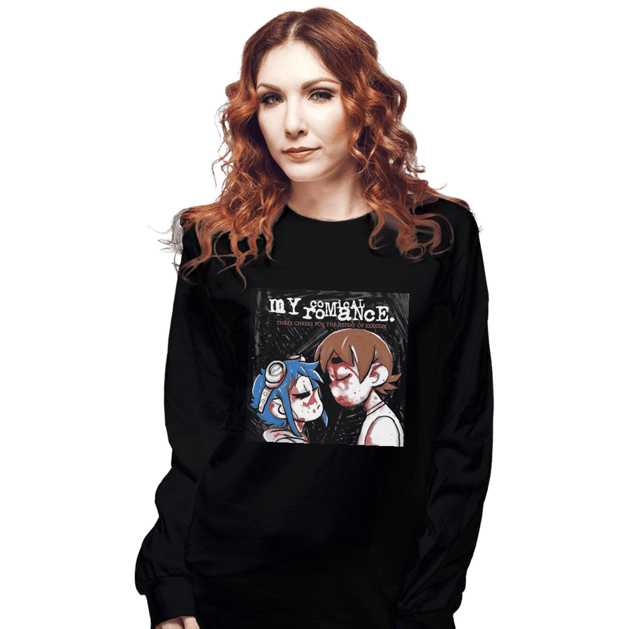 Shirts Long Sleeve Shirts, Unisex / Small / Black My Comical Romance