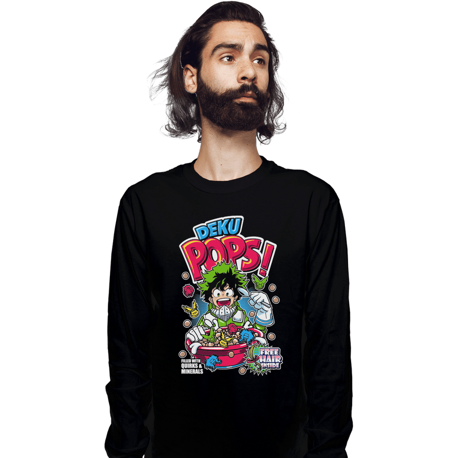 Shirts Long Sleeve Shirts, Unisex / Small / Black Deku Pops