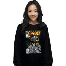 Load image into Gallery viewer, Secret_Shirts Long Sleeve Shirts, Unisex / Small / Black Groovy Comics
