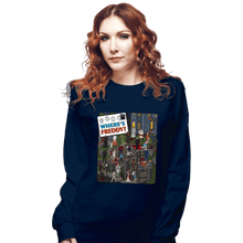 Load image into Gallery viewer, Daily_Deal_Shirts Long Sleeve Shirts, Unisex / Small / Navy Where&#39;s Freddy
