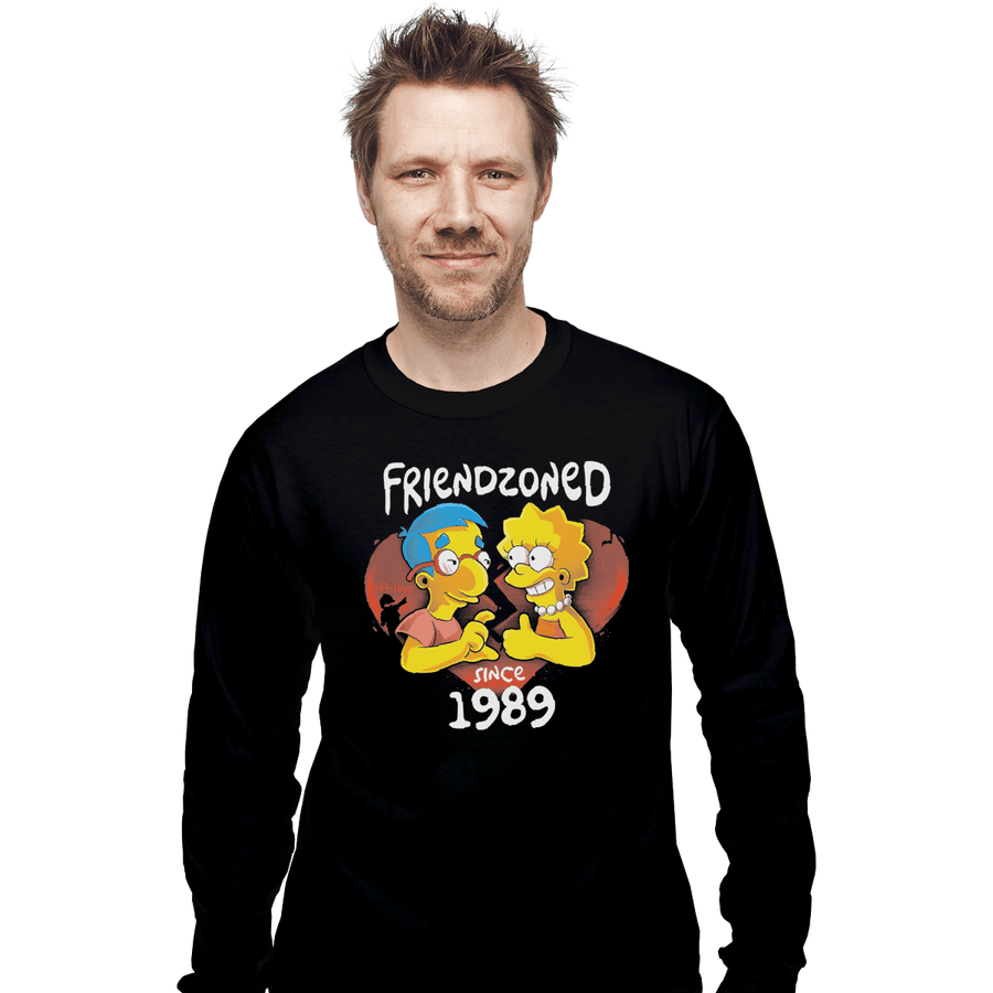 Shirts Long Sleeve Shirts, Unisex / Small / Black Friendzoned