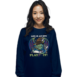 Shirts Long Sleeve Shirts, Unisex / Small / Navy RPG Life
