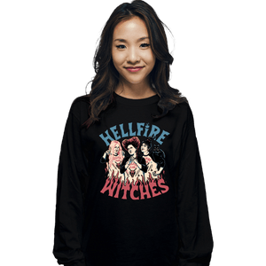 Secret_Shirts Long Sleeve Shirts, Unisex / Small / Black Hellfire Witches