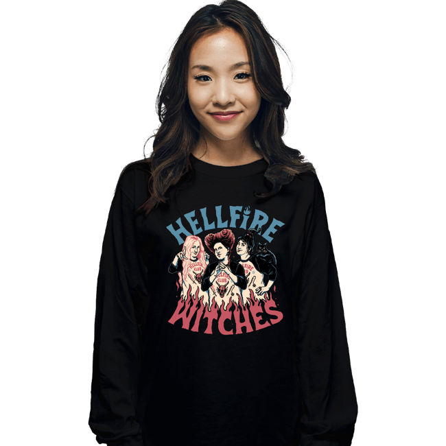Secret_Shirts Long Sleeve Shirts, Unisex / Small / Black Hellfire Witches