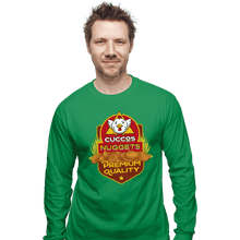 Load image into Gallery viewer, Shirts Long Sleeve Shirts, Unisex / Small / Irish Green Cuccos Nuggets
