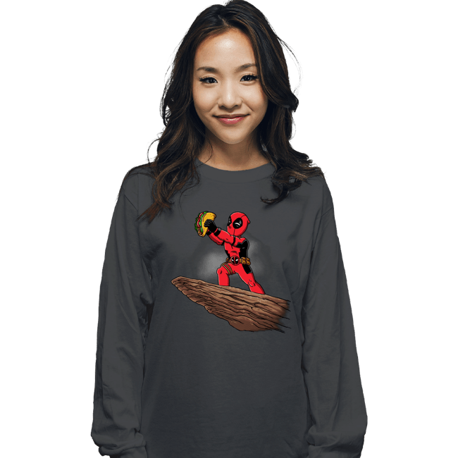 Daily_Deal_Shirts Long Sleeve Shirts, Unisex / Small / Charcoal The Tacos King