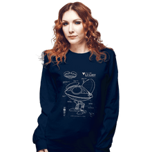 Load image into Gallery viewer, Daily_Deal_Shirts Long Sleeve Shirts, Unisex / Small / Navy LO-LA59 Schematics
