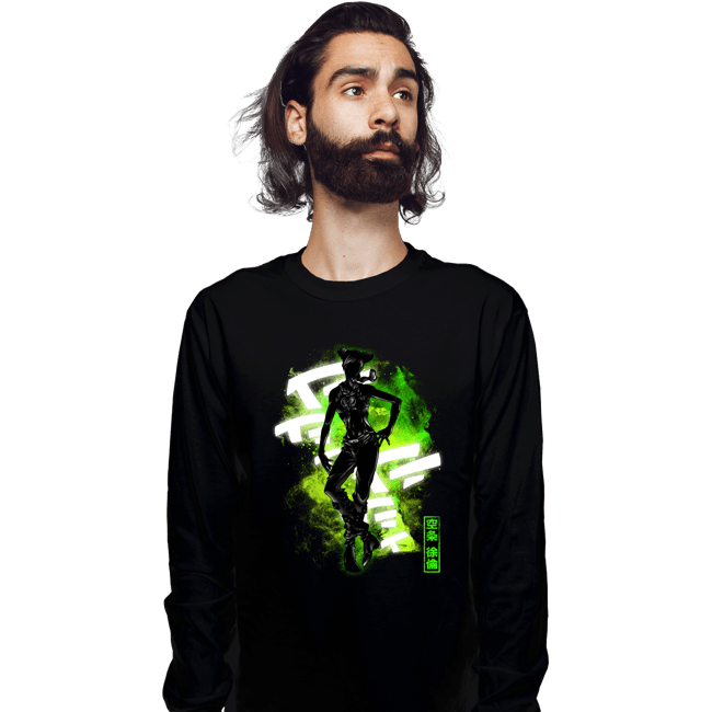 Shirts Long Sleeve Shirts, Unisex / Small / Black Cosmic Jolyne Cujoh