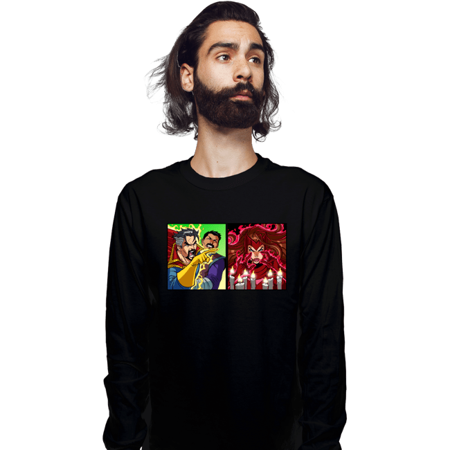 Daily_Deal_Shirts Long Sleeve Shirts, Unisex / Small / Black Strange Yelling