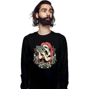 Daily_Deal_Shirts Long Sleeve Shirts, Unisex / Small / Black Ariel Ghostface