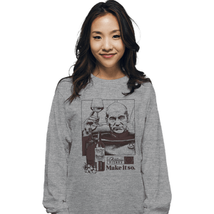Secret_Shirts Long Sleeve Shirts, Unisex / Small / Sports Grey Picard Wine