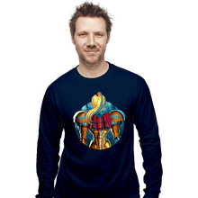 Load image into Gallery viewer, Daily_Deal_Shirts Long Sleeve Shirts, Unisex / Small / Navy Galactic Autumn
