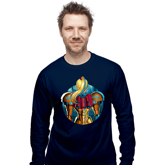 Daily_Deal_Shirts Long Sleeve Shirts, Unisex / Small / Navy Galactic Autumn