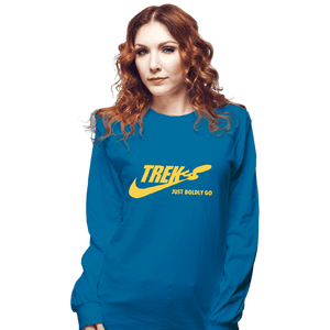 Shirts Long Sleeve Shirts, Unisex / Small / Sapphire Trek Athletics