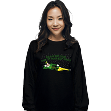 Load image into Gallery viewer, Daily_Deal_Shirts Long Sleeve Shirts, Unisex / Small / Black Elf Girls
