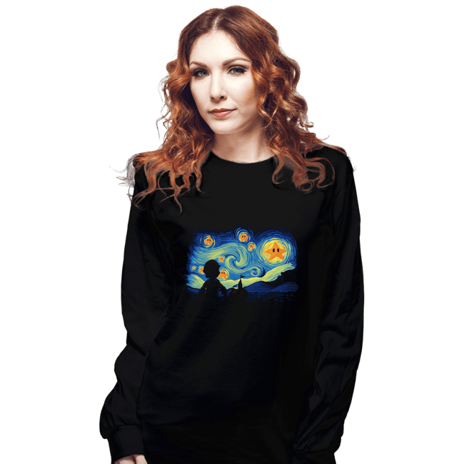 Secret_Shirts Long Sleeve Shirts, Unisex / Small / Black Super Starry Bros
