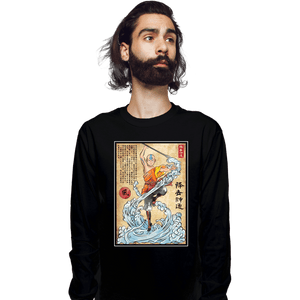 Daily_Deal_Shirts Long Sleeve Shirts, Unisex / Small / Black Air Nomad Master Woodblock