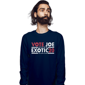 Shirts Long Sleeve Shirts, Unisex / Small / Navy Vote For Joe