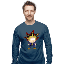 Load image into Gallery viewer, Daily_Deal_Shirts Long Sleeve Shirts, Unisex / Small / Indigo Blue Duel Time
