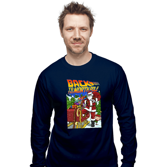 Secret_Shirts Long Sleeve Shirts, Unisex / Small / Navy Back To The North Poll