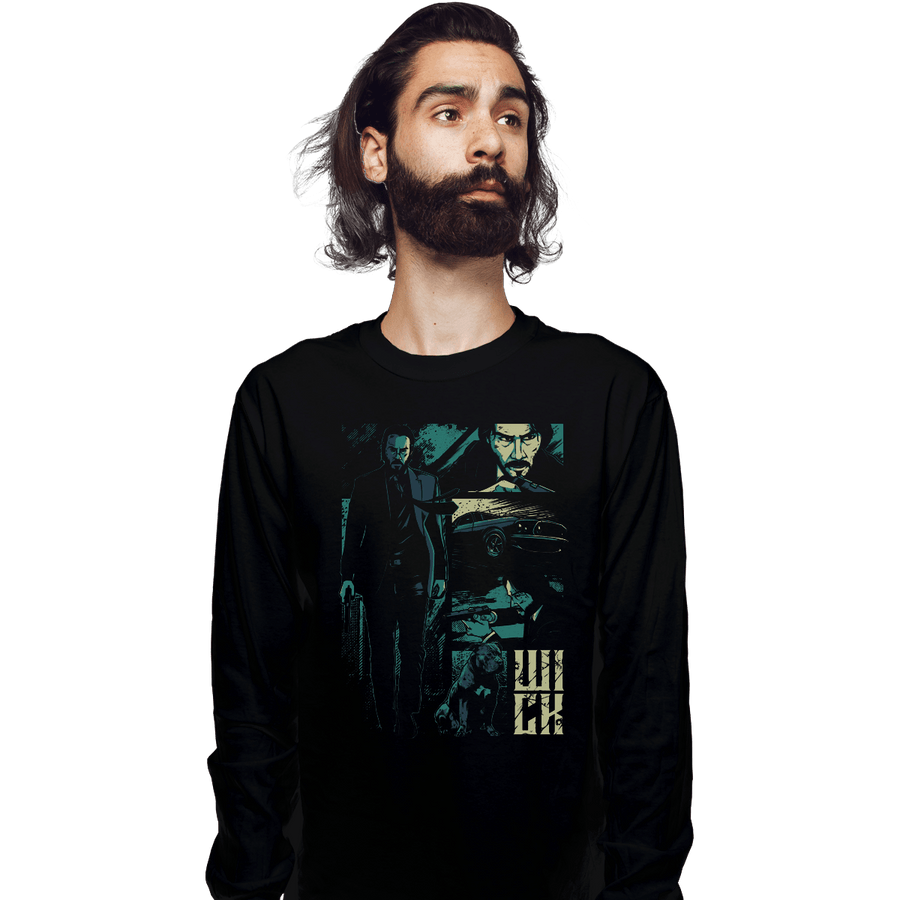 Shirts Long Sleeve Shirts, Unisex / Small / Black W.I.C.K.