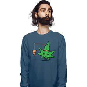 Shirts Long Sleeve Shirts, Unisex / Small / Indigo Blue Indicardio