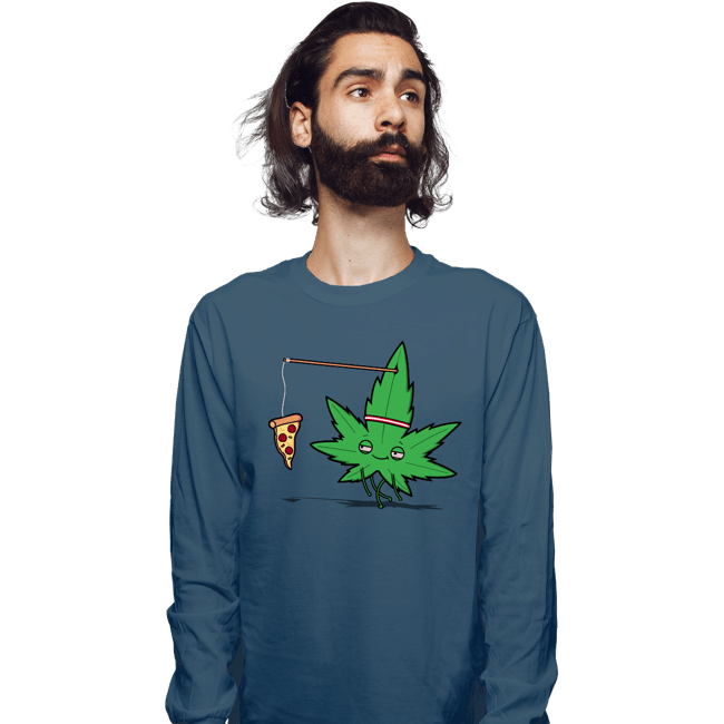 Shirts Long Sleeve Shirts, Unisex / Small / Indigo Blue Indicardio