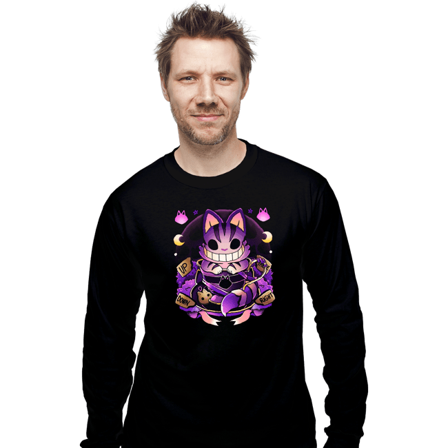 Daily_Deal_Shirts Long Sleeve Shirts, Unisex / Small / Black Cheshire Mug