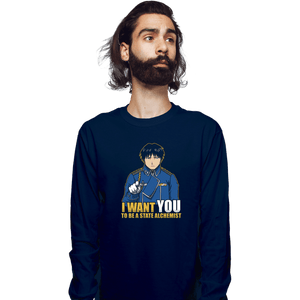 Shirts Long Sleeve Shirts, Unisex / Small / Navy Uncle Roy