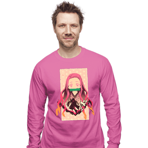 Shirts Long Sleeve Shirts, Unisex / Small / Azalea Demon Nezuko