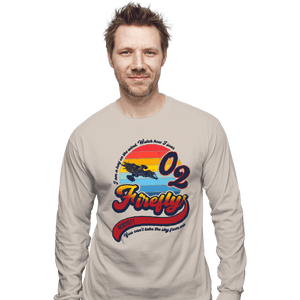 Secret_Shirts Long Sleeve Shirts, Unisex / Small / Sand A Leaf On The Wind