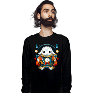 Daily_Deal_Shirts Long Sleeve Shirts, Unisex / Small / Black White Rabbit Mug