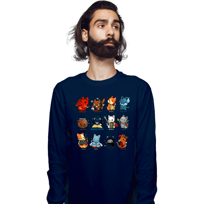 Secret_Shirts Long Sleeve Shirts, Unisex / Small / Navy Roleplay Cats