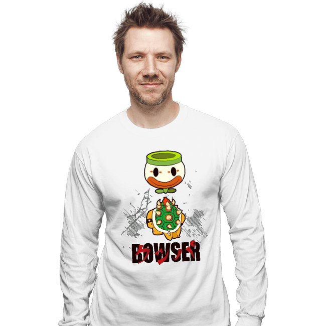 Secret_Shirts Long Sleeve Shirts, Unisex / Small / White Akira Bowser