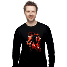 Load image into Gallery viewer, Shirts Long Sleeve Shirts, Unisex / Small / Black Cosmic Chainsaw
