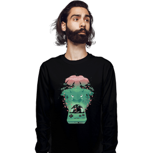 Shirts Long Sleeve Shirts, Unisex / Small / Black Green Pocket Gaming